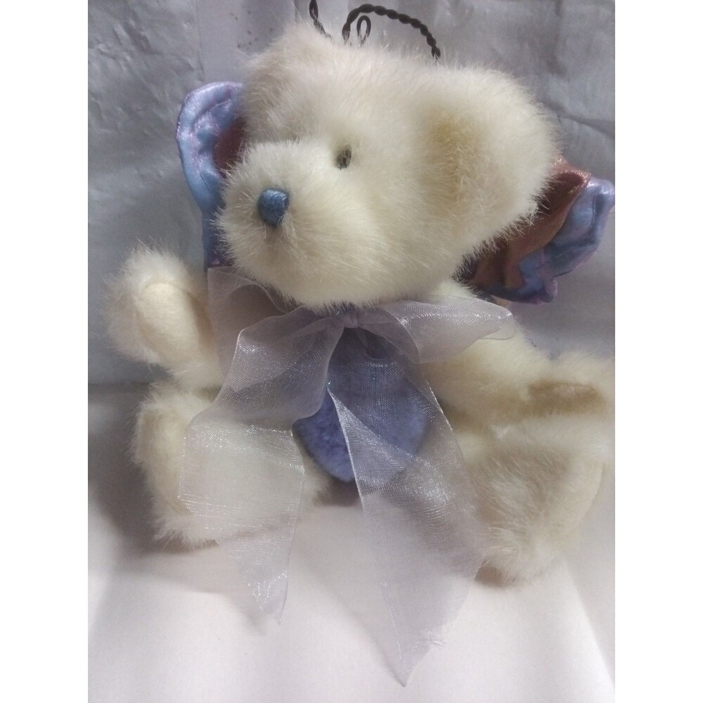 Vintage Boyds Teddy Bear Lily Flutterby Head Bean Plush 2002 Butterfly Wings